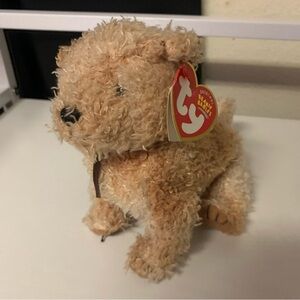 Ty Scampy Tan Plush Dog